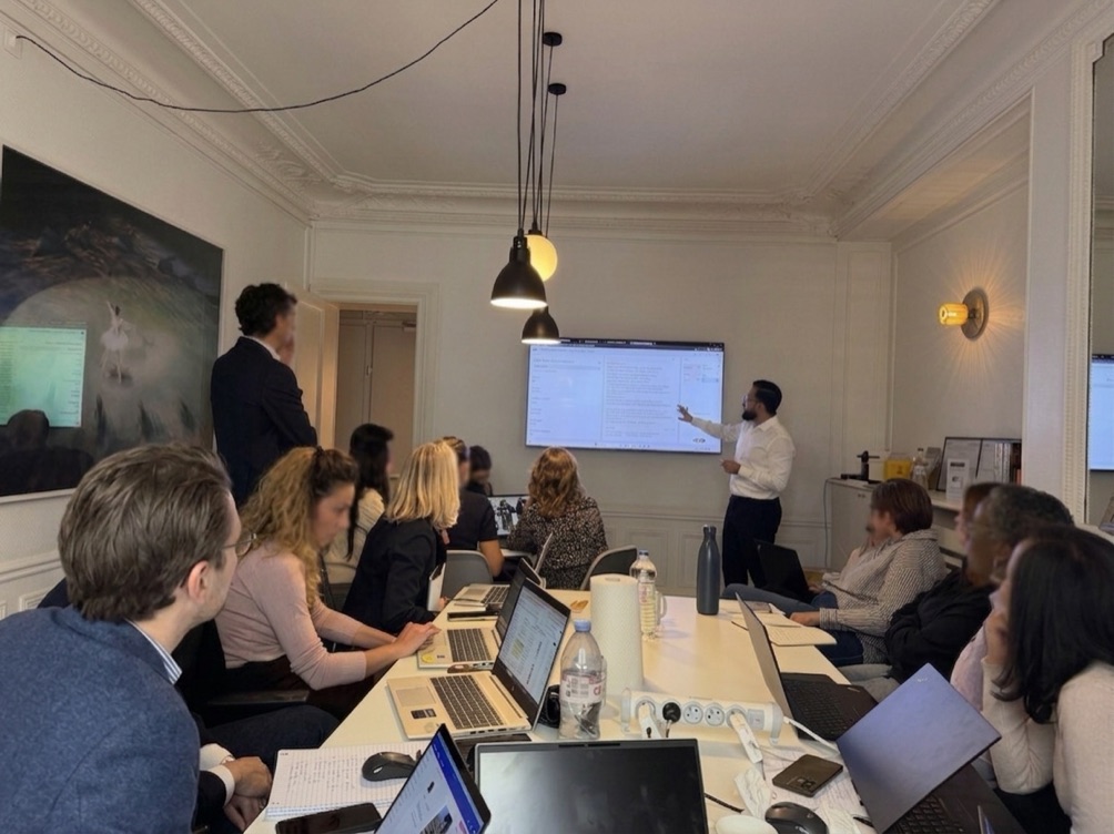Atelier avec une équipe cliente